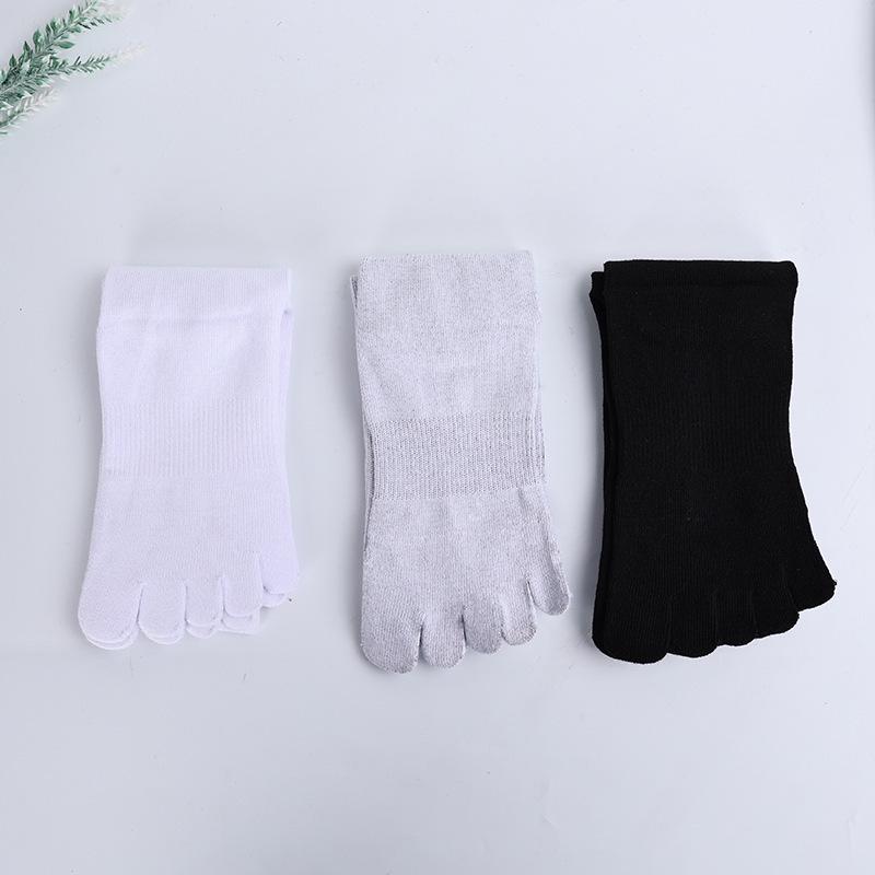 Мужские спортивные носки CoolMax с пятью пальцами - Быстросохнущие, Толстые, Высокие, С раздельными пальцами для велоспорта на открытом воздухе