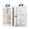 Чехол Guess GUHCS22L4GMGPI S908 S22 Ultra розовый/pink жесткий 4G Большой Металлический Логотип