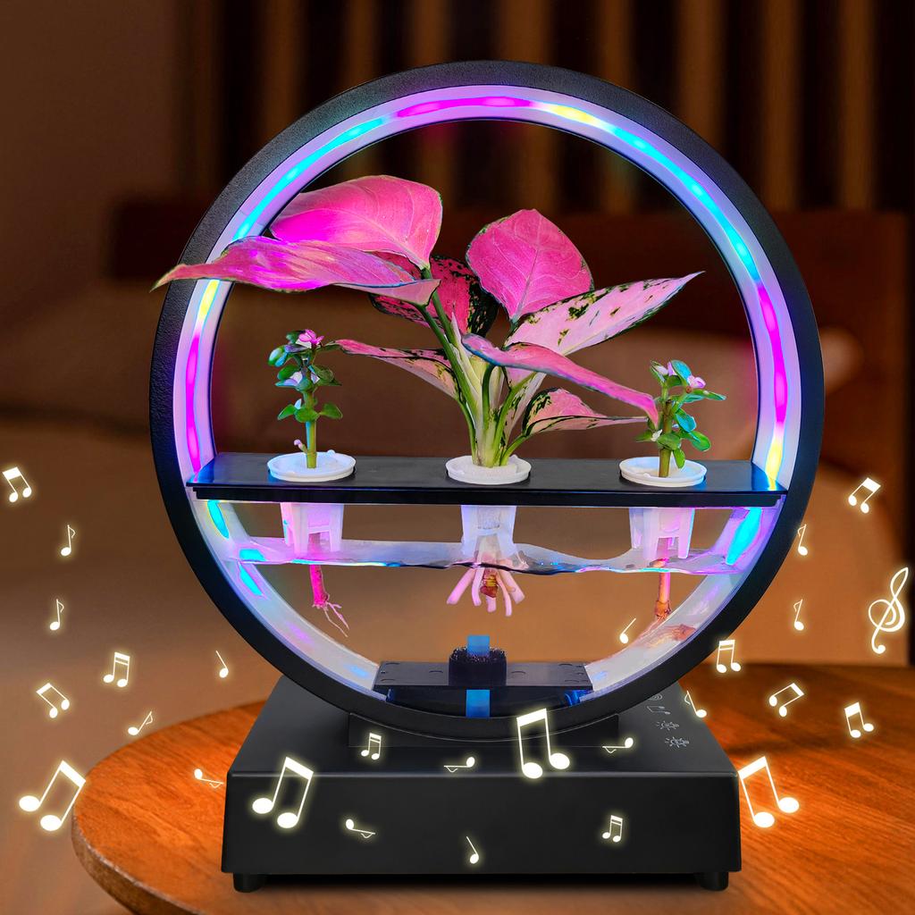 Декоративная RGB-лампа для освещения, украшение для роста растений, гидропонная экологическая система, беспроводной BT