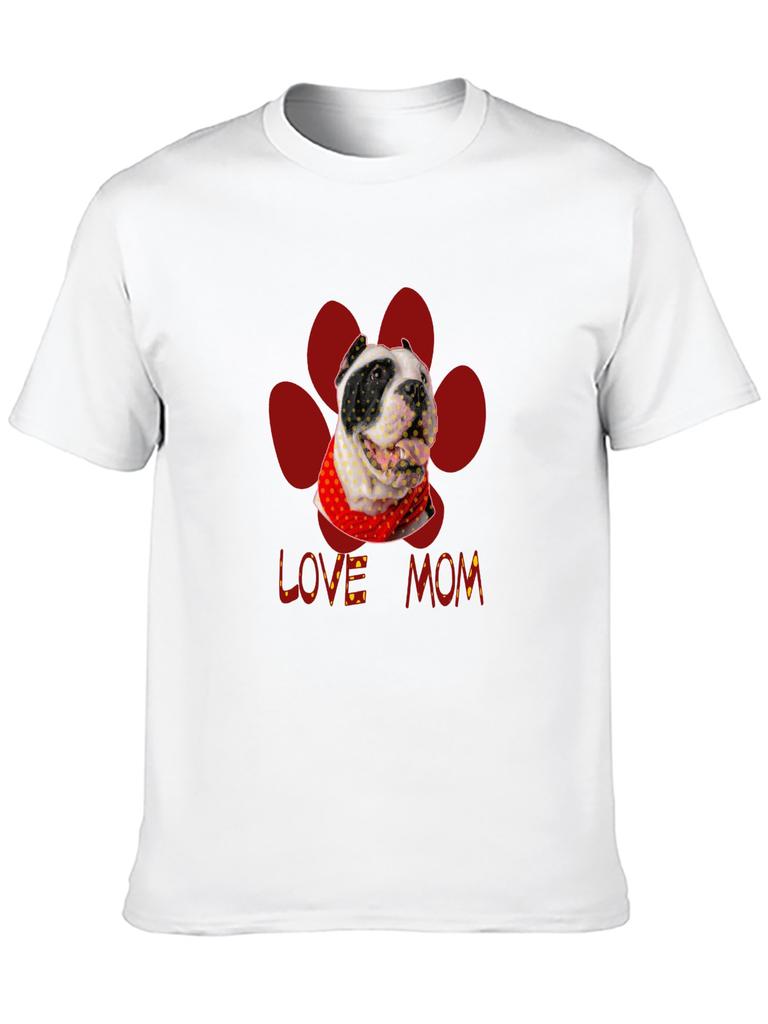 Top Short Sleeve Footprints - Dog - Wave Dot Anime T Shirt Hip Hop Fashion Country Music Movie Peripheral