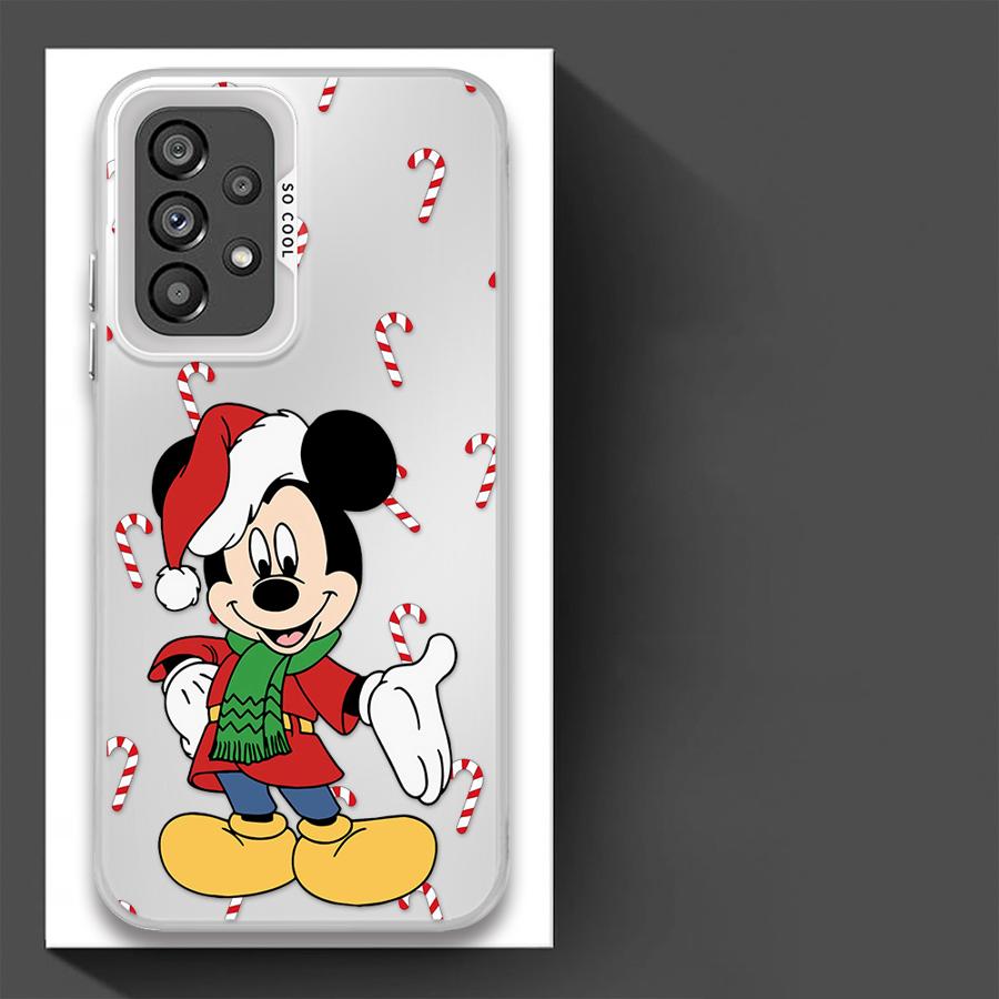 Christmas Mickey Donald Duck Phone Case for Galaxy A15 A52 A72 4G 5G A25 A52s A53 A54 A55 A73 5G A51 4G bag
