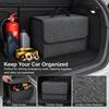 Thick Felt Car Trunk Storage Bag with Non-slip Firm Handle Large Capacity Organizer for Travel Grocery Camping Use