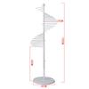 Scarf Display Rack Spiral Scarf Holder with 30 Hanger Rods Iron Ornament Freestanding for Home Suit Pants Belts Ties Towel