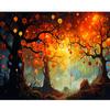 Рамка Красочный лесной пейзаж Набор для рисования по номерам своими руками Акриловая краска по номерам Картина своими руками на холсте по номерам 40x50 см