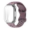 Ремешок+Чехол для Xiaomi Redmi Watch 5 active 5 Lite Защита Полное Покрытие Экрана ТПУ Мягкий Корпус и Силиконовый Дышащий Спортивный Ремешок