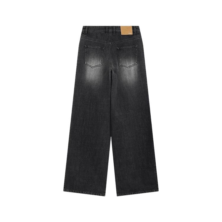 WE11DONE Jeans Men's Moderate Straight Fit Pants WD-DP1-25-358-M-BK