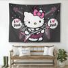 Тканое панно Sanrio Hello Kitty Настенное панно Подарок на день рождения Декор для гостиной, спальни, офиса