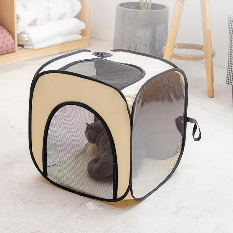 Pet Drying Box Portable Foldable Pet Dry Room Pet Hair Dryer Clean Grooming House Hands-Free Dryer Cage for Cats/Dogs
