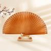 Классический Простой Испанский Однотонный Веер Сплошной Цвет Искусство Ремесло Чистое Дерево Складной Веер Ручной Работы Декоративные Реквизит Веер Реквизит