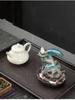 Ceramic landscape artistic conception incense burner insertable incense burning cone incense office ornaments Brown