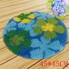 Cartoon Flower Embroidery Latch Hook Rug Kit Needlework Carpet Santa ClausAccessories Cross Stitch Latch Hook Cushion Carpet Diy