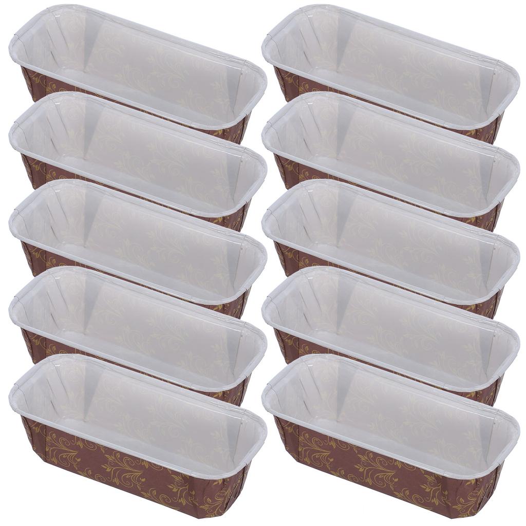 10 шт. Бумажный поднос для торта, Бумага для выпечки кексов, Формы для кексов, Одноразовые формы для выпечки, Прямоугольная форма для выпечки, Антипригарные формочки для хлеба