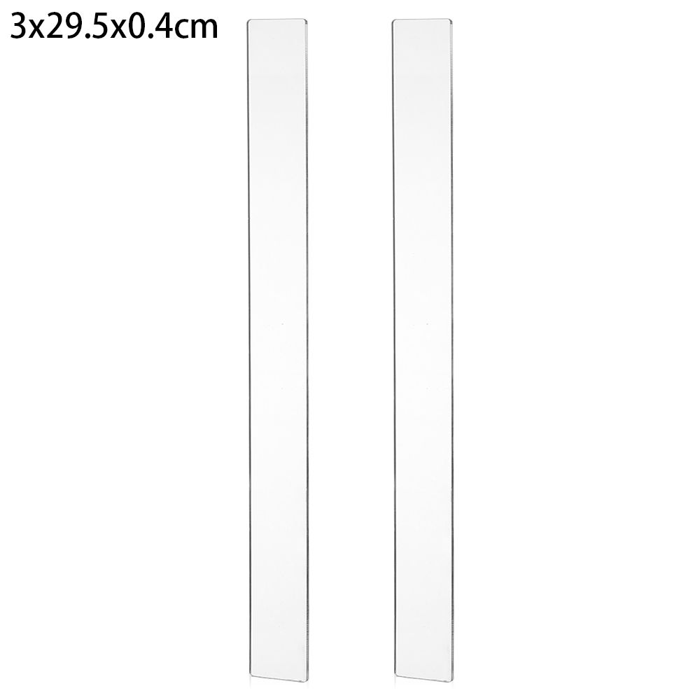 2Pcs Acrylic Biscuit Cake Rolling Tool Balance Ruler Fondant Icing Biscuit Thickness Ruler Biscuit Smoother Baking Accessories