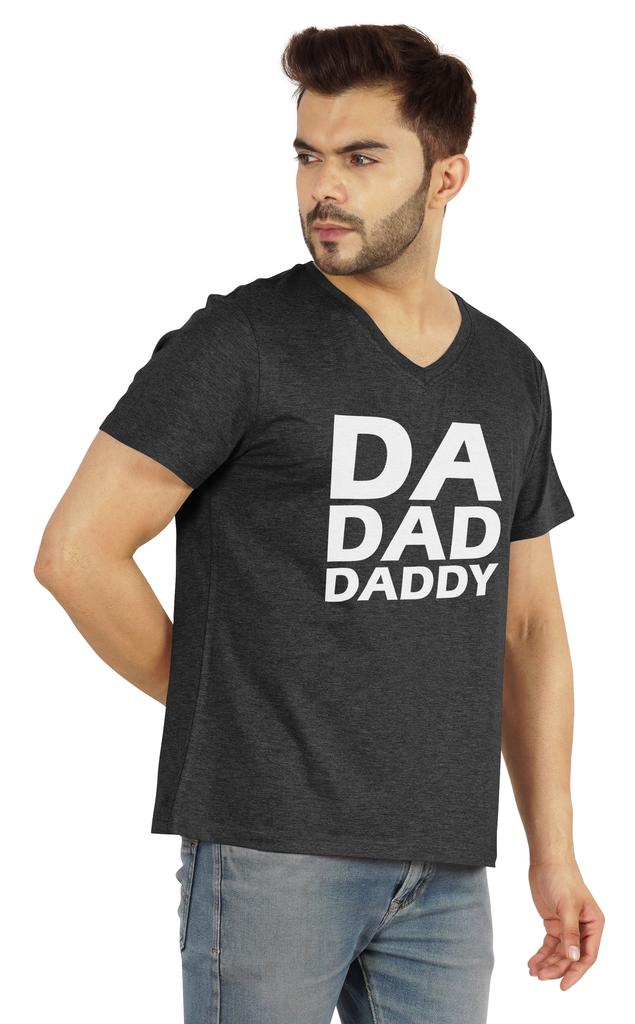 Inkmeso Mens Tshirt   Da Dad Daddy   Graphic Tshirt For Dad Gift Tee Shirt For First Time