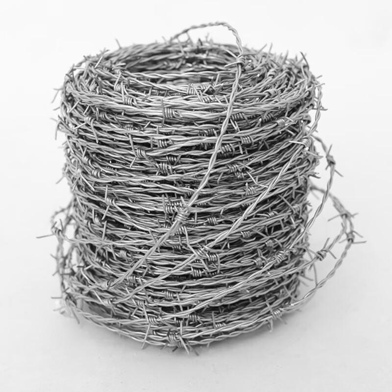 Galvanized Barbed Wire Fence