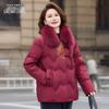 Xuezhongfei Women's Embroidered Duck Down Jacket with Fox Fur Collar