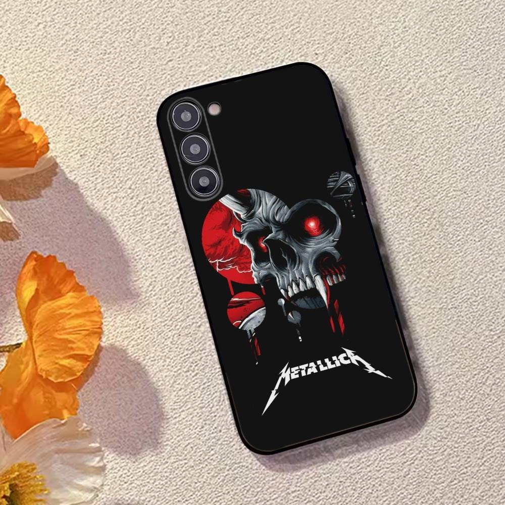 M-METALLICA Rock band Phone Case Black Silicone Soft For Samsung Galaxy A73,A72,A71,A70,A53,A52,A51