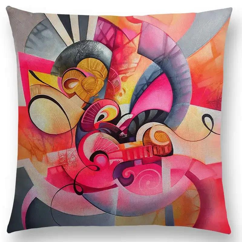 Новая d напечатанная великолепная абстрактная картина скульптура таинственный узор фантастическая наволочка для дивана наволочка для подушки