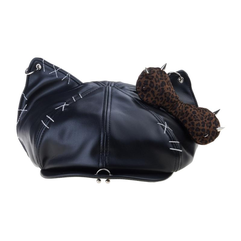 Берет с заклепками для леди, девушки, модный, 2000-е, восьмиугольная шляпа, шляпа водителя, шапочки с черепом для девушки, все сочетается, рокерская шляпа