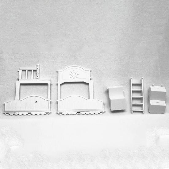 Игрушка для ролевых игр, забавная реалистичная пластиковая милая кукольная мебель для дома, двухъярусная кровать для девочек