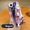 HSR Herta Прозрачный TPU Magsafe Чехол для Мобильного Телефона для iPhone 17 16 15 14 13 12 11 Air Pro Max Plus Mini Цветной Чехол