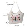 Summer New Fashionable Embroidered Shopping Bag Butterfly Style Single Shoulder Crossbody Handbag with Large Capacity