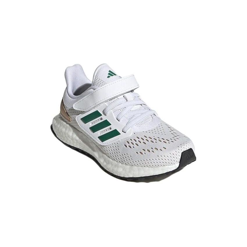 Adidas Pureboost 22 Comfortable Casual Durable Low-Top Kids Running Shoes Kids Running Shoes White Green IF5554