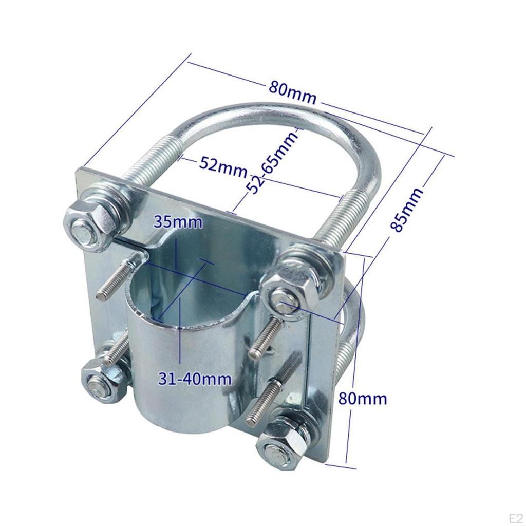 Antenna Mast Clamp Bracket,Pole Mount Adapter,Roof Pole Mounting Base Assembly Home