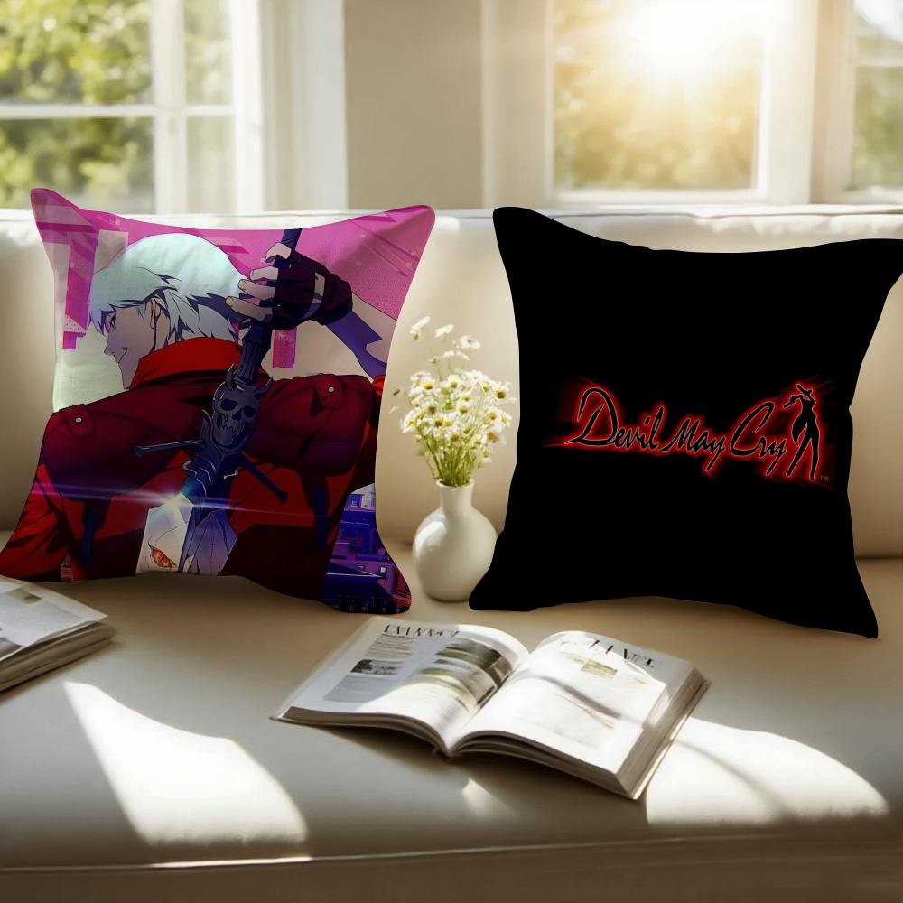 Крутой Горячий Игровой D-Devil May Cry Наволочка Подушка Короткий Плюш Скрытая Молния Комната Диван Наволочка