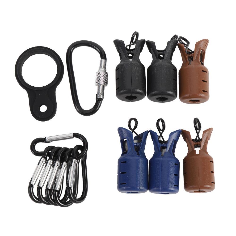 6PCS with Carabiner Fishing Hook Cover Case Easy Clip Squid Jig Bait Protector Sea Fishing