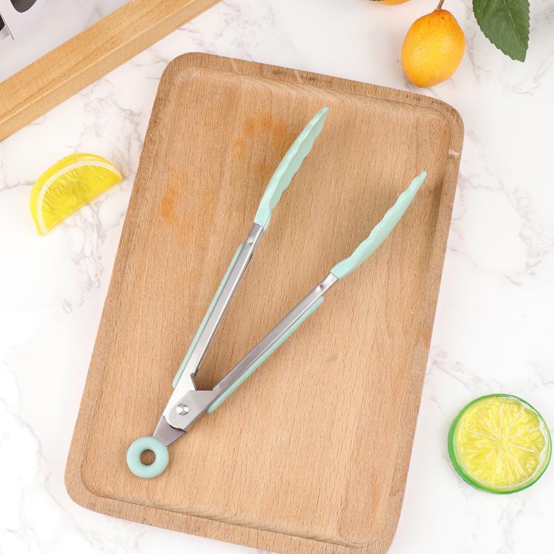 1 шт. 7 дюймов зажим для еды из нержавеющей стали зажим для еды для барбекю гриль стейк зажим для еды нескользящая ручка щипцы для хлеба вечерние кухонные аксессуары для приготовления пищи