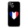 Роскошный чехол для телефона Apple iPhone 11 15 14 Pro MAX 12 13 7 8 Plus X XR XS MAX SE Силиконовый Черный Чехол Funda Флаг Франции