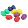 10Pcs Mini Musical Eggs Colorful Hand Plastic Egg Shakers Percussion Musical Instrument Toy