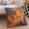 Ffufu Fluffy Clouds Cushion Cover Throw Pillow Cover Hidden Button Durable Polyester Chair Cushion