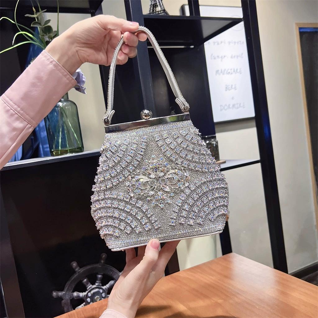 Сумка для ужина, женская сумка через плечо на одно плечо, банкетный комплект с бриллиантами, сумочка