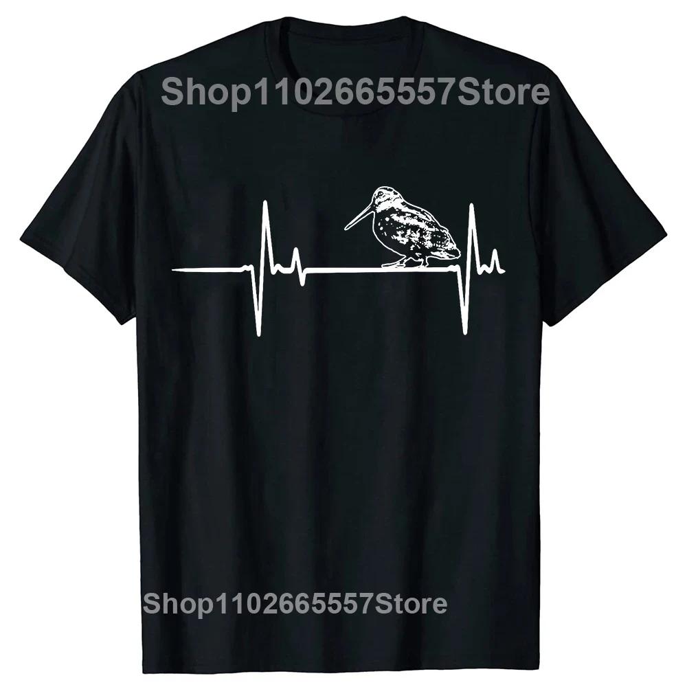 Retro Woodcock Hunter Bird Vintage Funny Hunting Tee Tops Round Neck ShortSleeve Fashion Tshirt Clothing Casual Tshirts