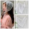 Wraps Lace Triangle Bandana Turban Flower Triangle Scarf Cute Lace Hair Scarf  Ladies