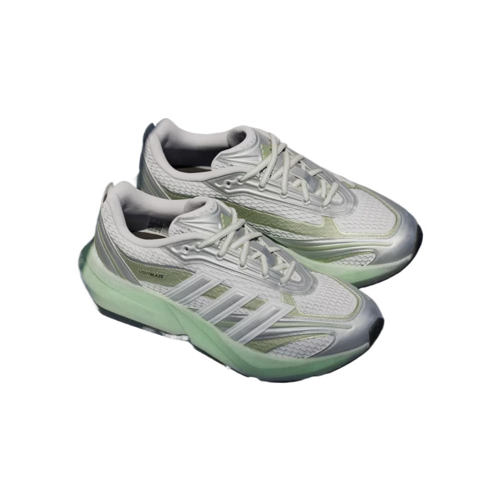 Adidas Lightblaze Glow White Silver Metallic Women Sneakers Cloud-White Magic-Lime-Metallic JP6328
