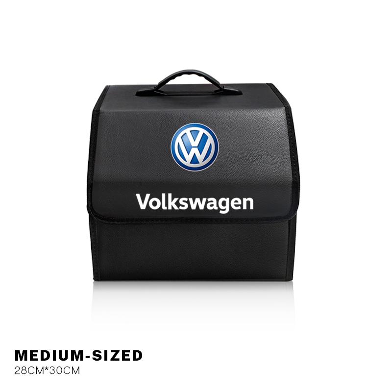 2026 Горячий Для Автомобиля Volkswagen VW Сумка-органайзер для Хранения в Багажнике Кожаный Ящик для Порядка Для VW GTI Polo Golf Passat Tiguan Arteon Touareg
