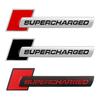 1 шт. 3D Металлический Логотип Supercharged Эмблема Наклейка-Значок на Крыло Автомобиля Наклейка на Багажник Аксессуары