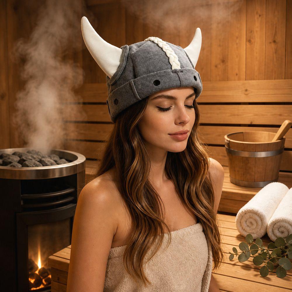 Wool Felt Material Wool Felt Sauna Hat Unisex Steam Bath Headwear Gifts Sauna Hat Costume Parties