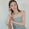 modernlike silver 925 onyx green necklace 4mm