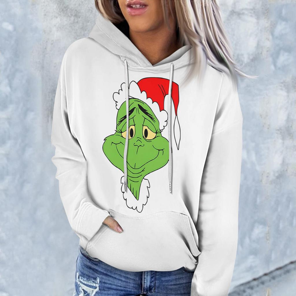 Women's Fashion Casual Long Sleeve Christmas Printed Sweatshirt