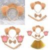 Animal Cosplay Costumes Lions Dress up Hairband Tail Skirt Bowtie and Gloves