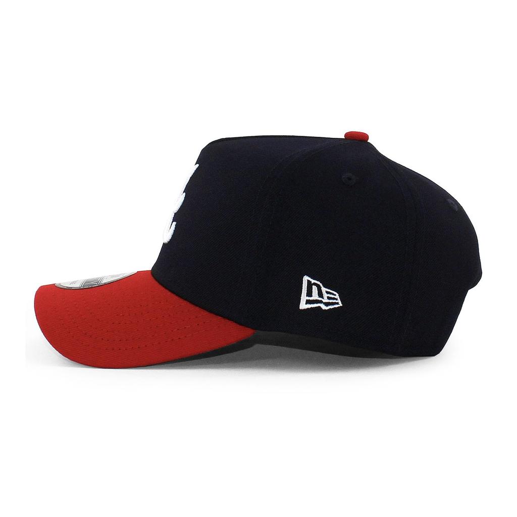 Кепка New Era 9FORTY SNAPBACK 940 MLB NFL NBA MLS Снэпбек Бесплатная Atlanta Braves A-FRAME A-FRAME (JP, Алфавит, Размер, (Темно-синий/красный)) [Использовал]