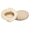 UGG Женские короткие зимние сапоги из овчины и меха с круглым носком, бежевые 1153512-SWD