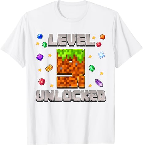 Its My 9th Birthday 9 Years Old Video Gamer Pixel Birthday Boy TShirt Level 9 Unlocked Game Controller Saying Tee Novelty Gift