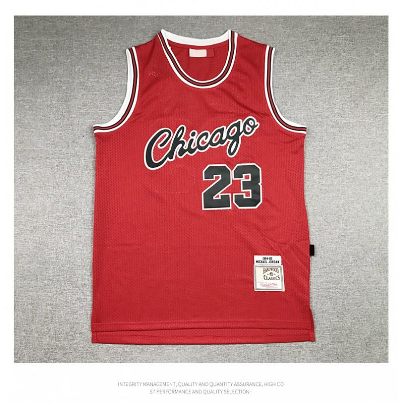 Chicago Bulls 23 Jordan Basketball Jersey Retro Red Sleeveless Sports Uniform