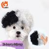 Black & White Afro Pet Wig - Funny Halloween Cosplay Headdress for Dogs