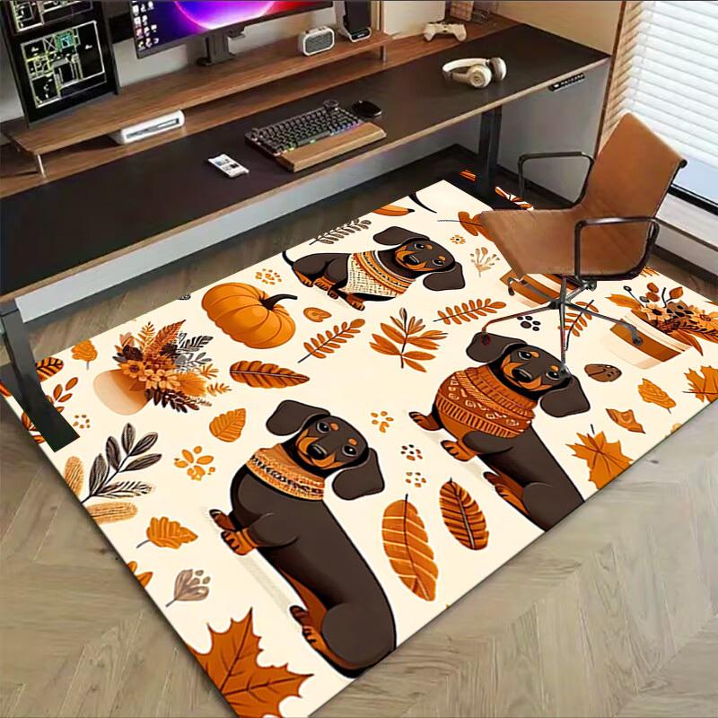 1 шт. Такса Кофе Экстра Большой Нескользящий Коврик для Пола, Офис, Семья, Спальня, Студия Большой Ковер Ковер для Помещения